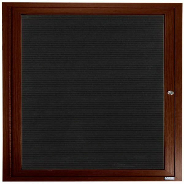 Aarco OBC4860R 48in x 60in Enclosed Indoor Hinged Locking 2 Door Bulletin Board with Natural Oak Frame 116OBC4860R